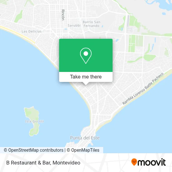 B Restaurant & Bar map