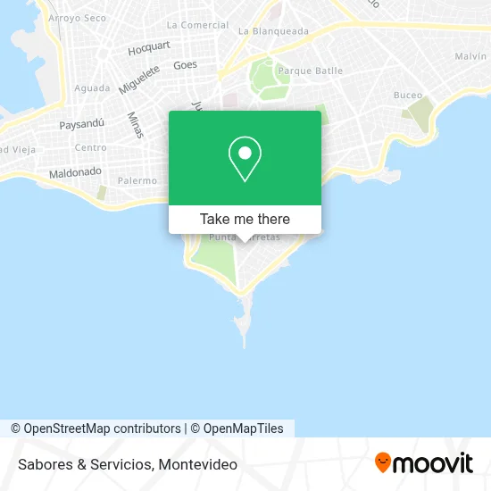 Sabores & Servicios map