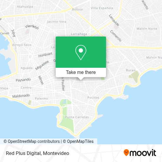 Red Plus Digital map