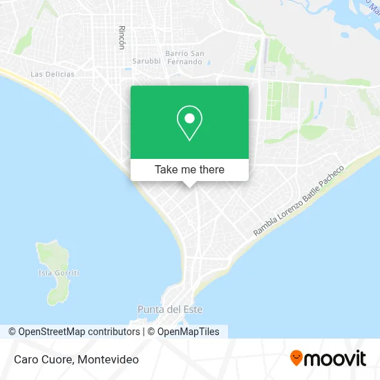 Caro Cuore map
