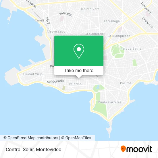 Control Solar map