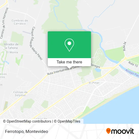 Ferrotopo map