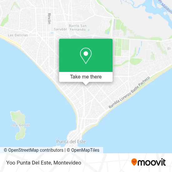 Yoo Punta Del Este map