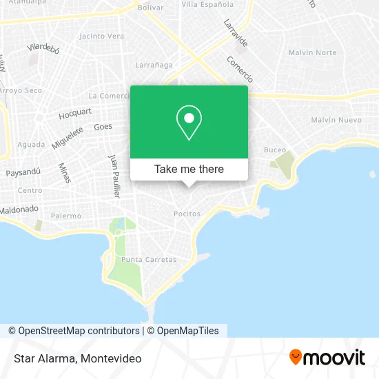Star Alarma map
