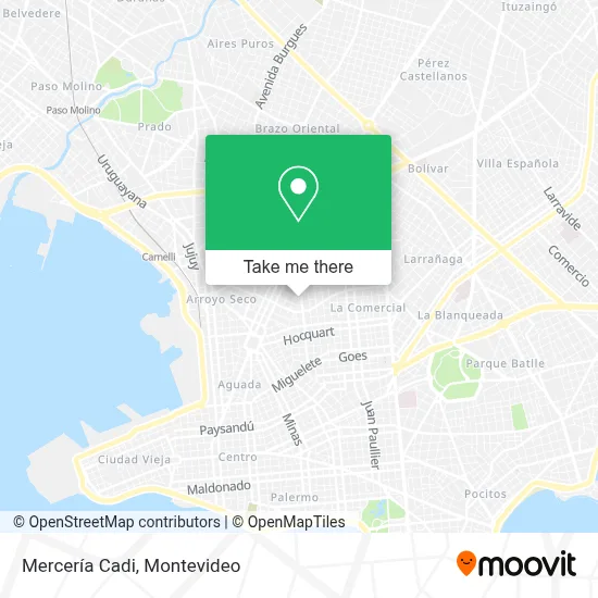 Mercería Cadi map