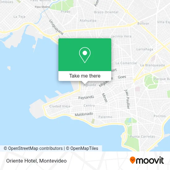 Hotel Oriente map