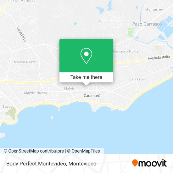 Body Perfect Montevideo map