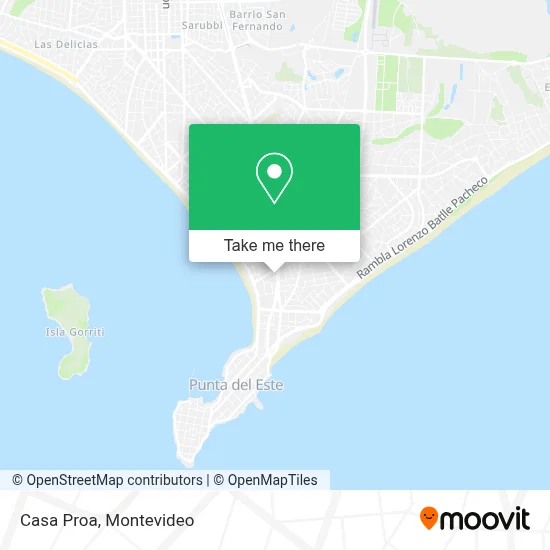 Casa Proa map