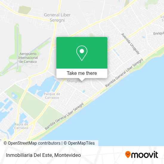 Inmobiliaria Del Este map