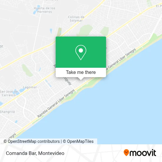 Comanda Bar map