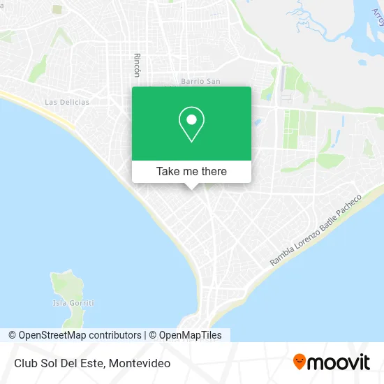 Club Sol Del Este map