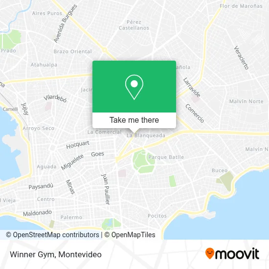 Winner Gym map