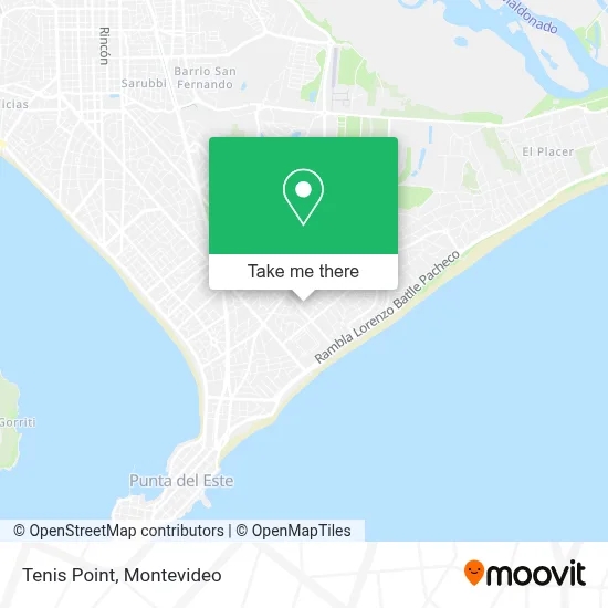 Tenis Point map