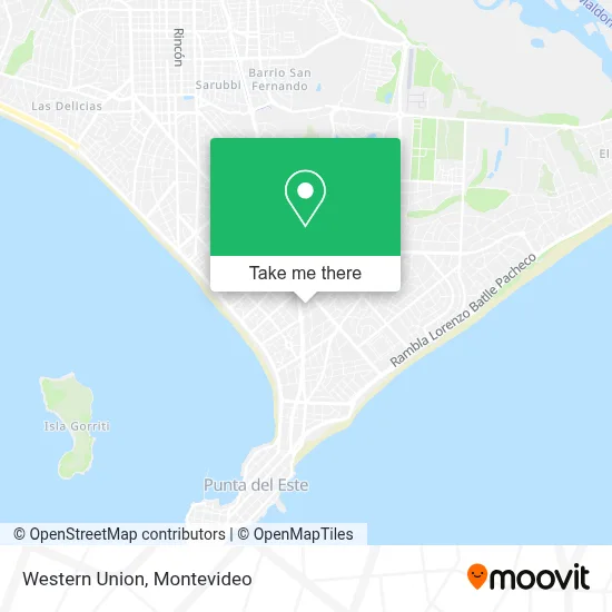 Western Union map