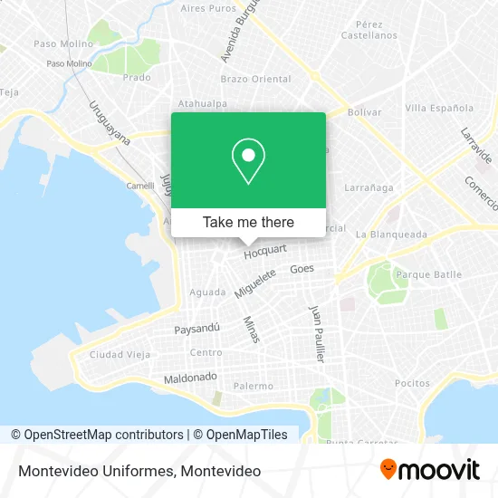 Montevideo Uniformes map