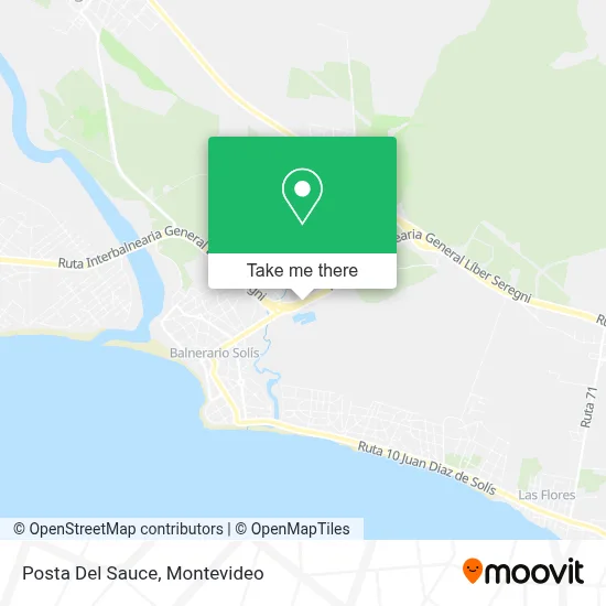 Posta Del Sauce map