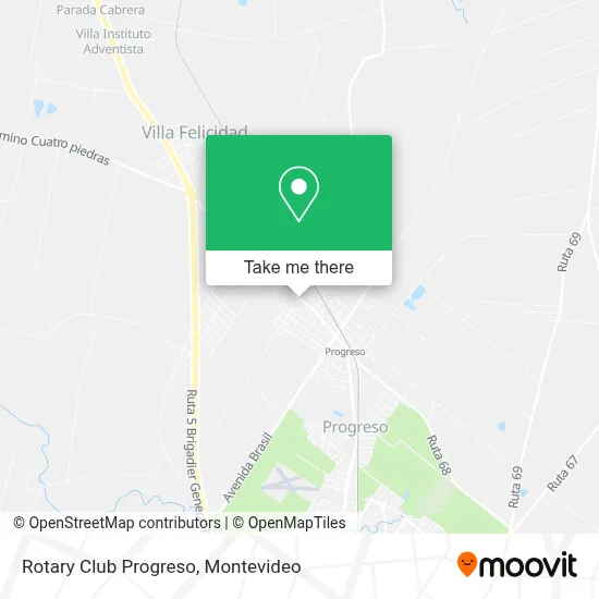 Rotary Club Progreso map