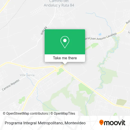 Programa Integral Metropolitano map