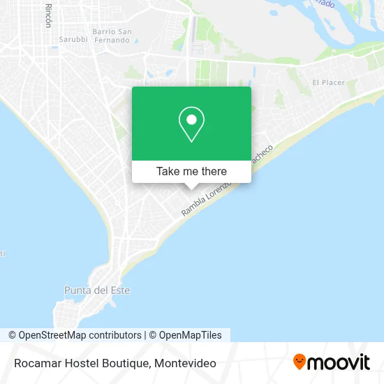 Rocamar Hostel Boutique map