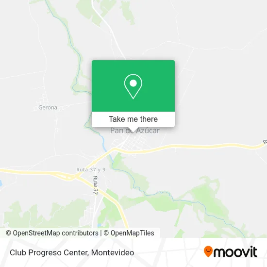 Club Progreso Center map