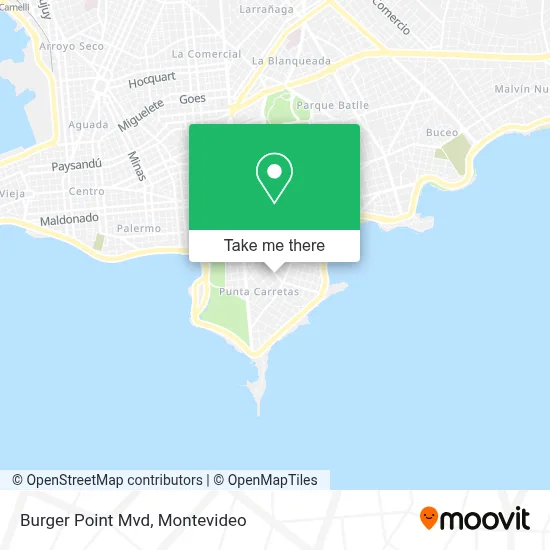 Burger Point Mvd map