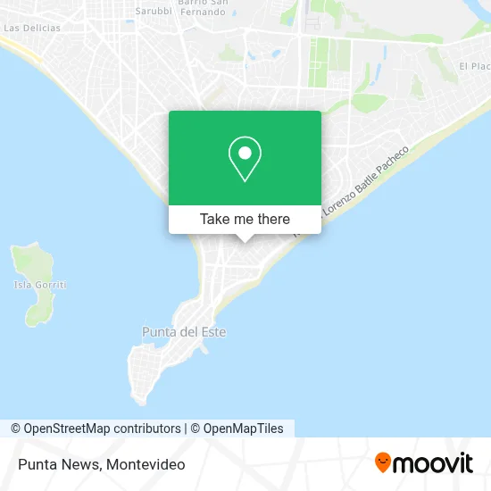 Punta News map