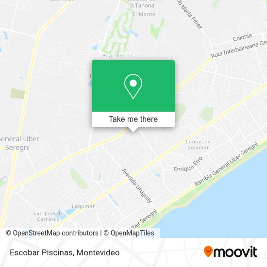 Escobar Piscinas map