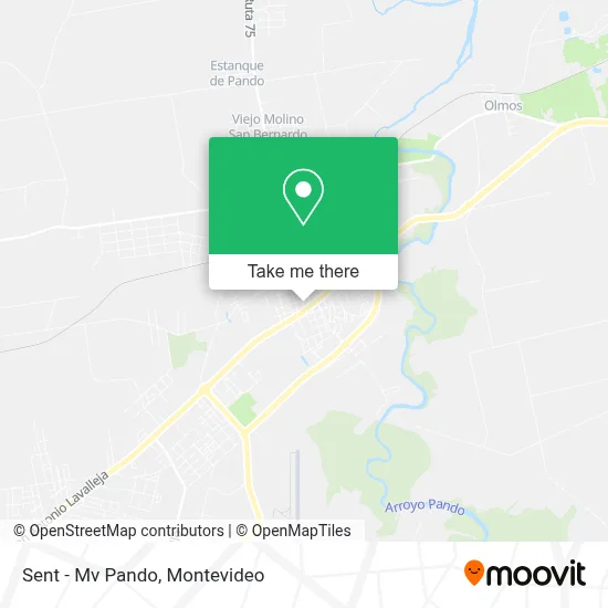 Sent - Mv Pando map