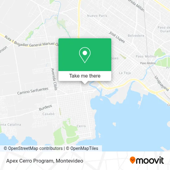 Apex Cerro Program map
