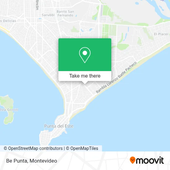 Be Punta map