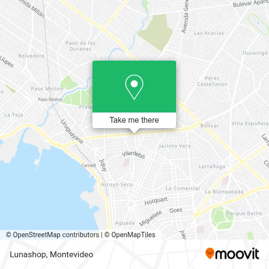 Lunashop map