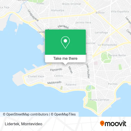Lidertek map