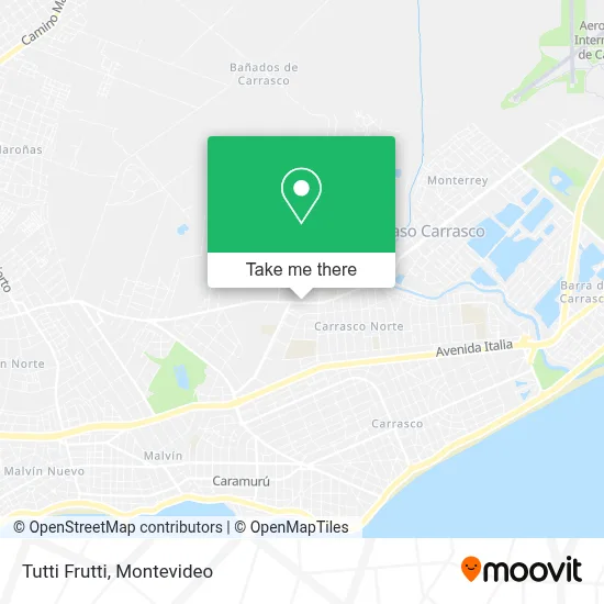 Tutti Frutti map