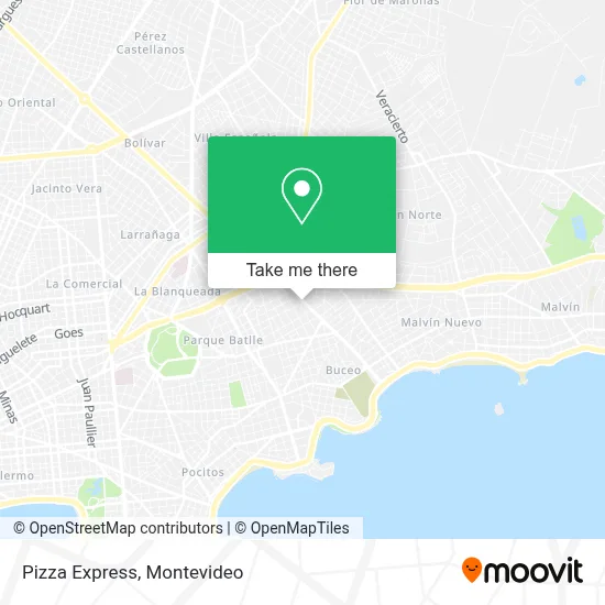 Pizza Express map
