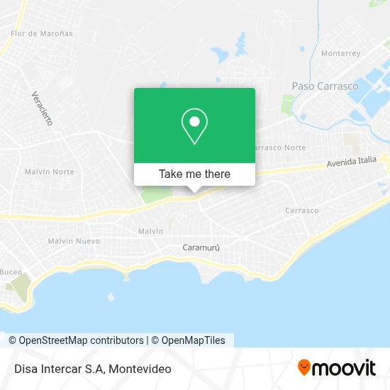 Disa Intercar S.A map
