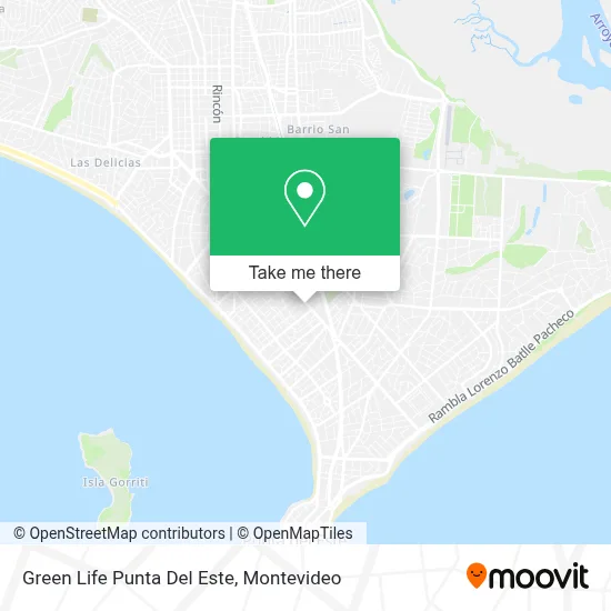 Green Life Punta Del Este map