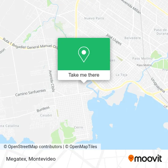 Megatex map