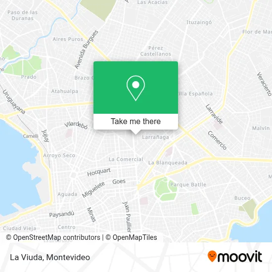 La Viuda map