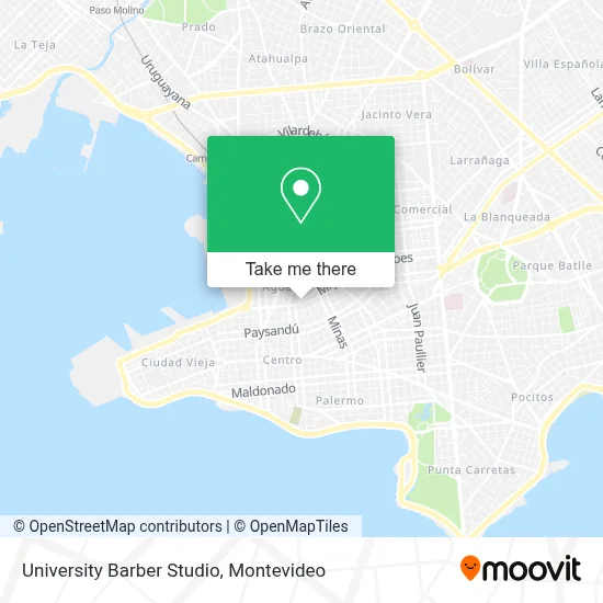 University Barber Studio map