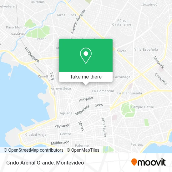 Grido Arenal Grande map
