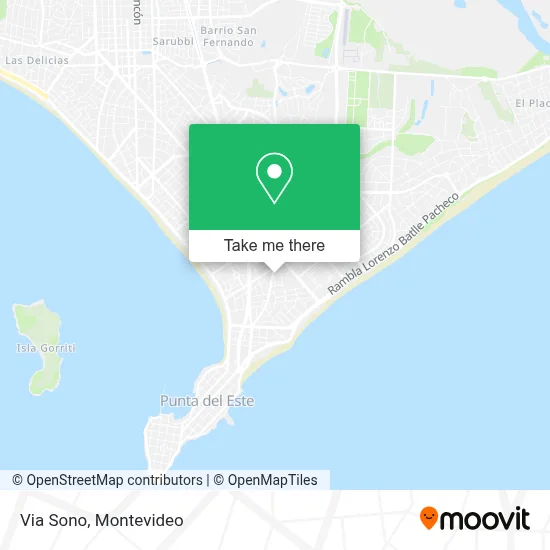 Via Sono map