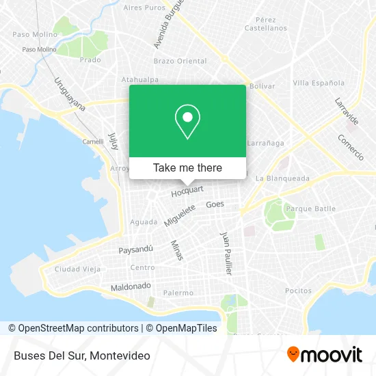 Buses Del Sur map