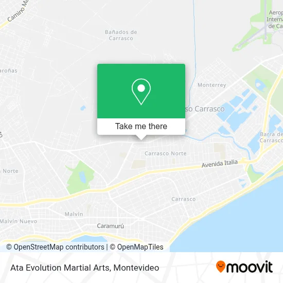 Ata Evolution Martial Arts map