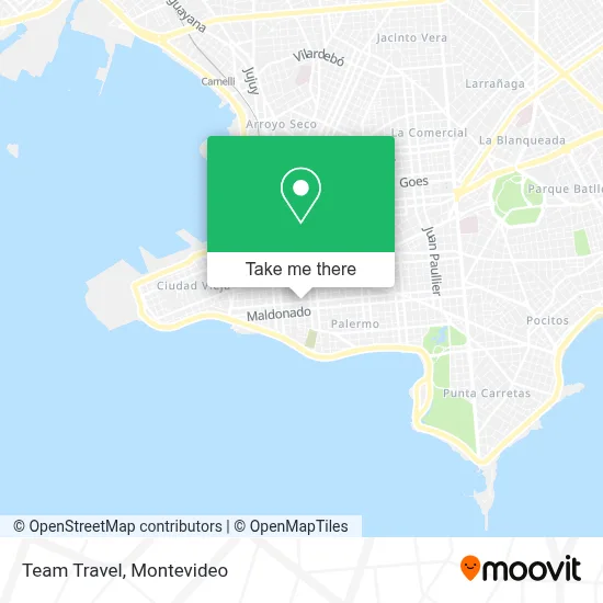 Team Travel map