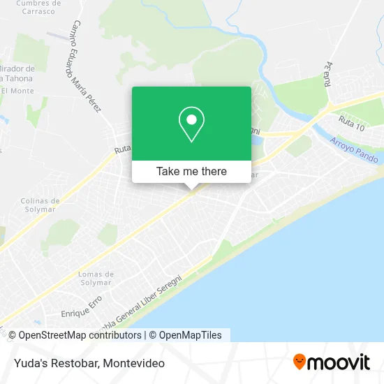 Yuda's Restobar map