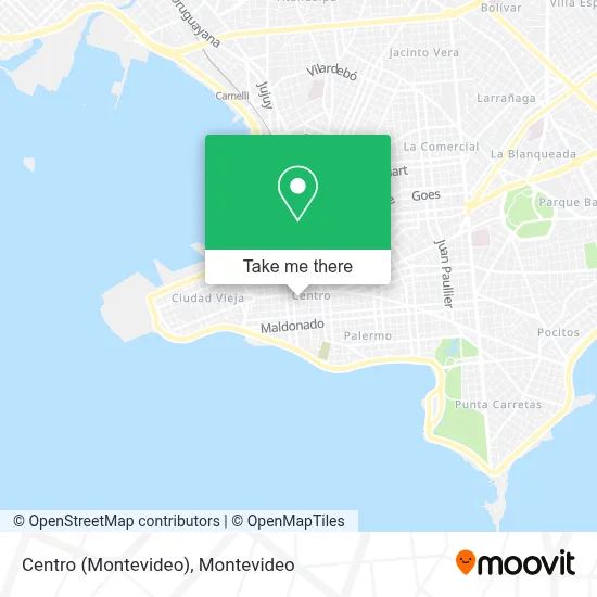 Centro (Montevideo) map