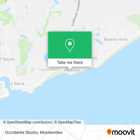 Occidente Studio map