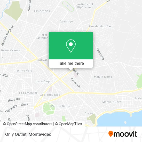 Only Outlet map