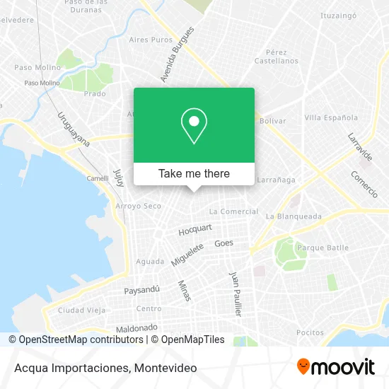 Acqua Importaciones map