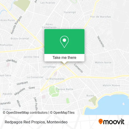 Redpagos Red Propios map